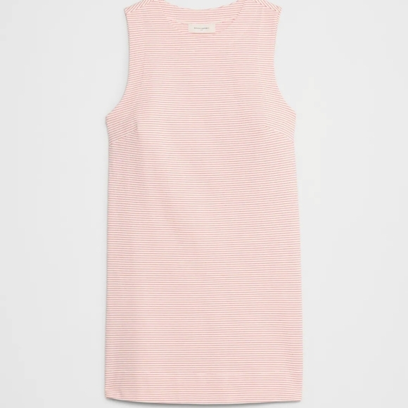 NWT Banana Republic Red And White Striped T-Shirt Mini Dress - Size M - Picture 8 of 8